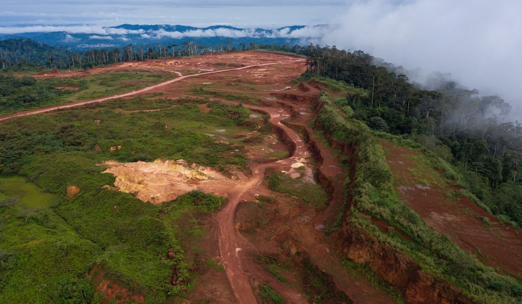 Aerial view of the Awaso bauxite mine in Ghana in 2019. Photo: Thomas Cristofoletti/Ruom Aerial view of the Awaso bauxite mine in Ghana in 2019. Photo: Thomas Cristofoletti/Ruom