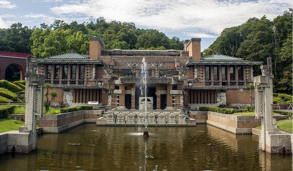 The facade of the Frank Lloyd Wright-designed Tokyo Imperial Hotel, which was dismantled from its original site in 1968 and then reconstructed at the Meiji-Mura architecture museum near Nagoya, Japan. Photo: Shutterstock The facade of the Frank Lloyd Wright-designed Tokyo Imperial Hotel, which was dismantled from its original site in 1968 and then reconstructed at the Meiji-Mura architecture museum near Nagoya, Japan. Photo: Shutterstock