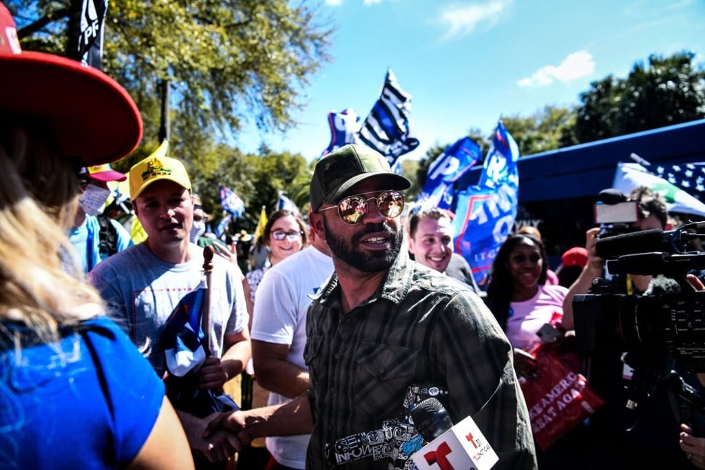 Chairman of the Proud Boys Enrique Tarrio in Orlando, Florida on February 28. Photo: AFP