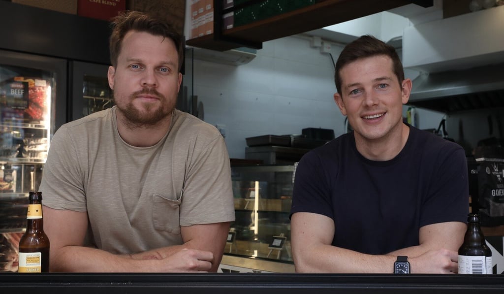 Matt Rosslee and Jonny Rees first met on the pitch playing for Hong Kong, and are now business partners. Photo: Xiaomei Chen