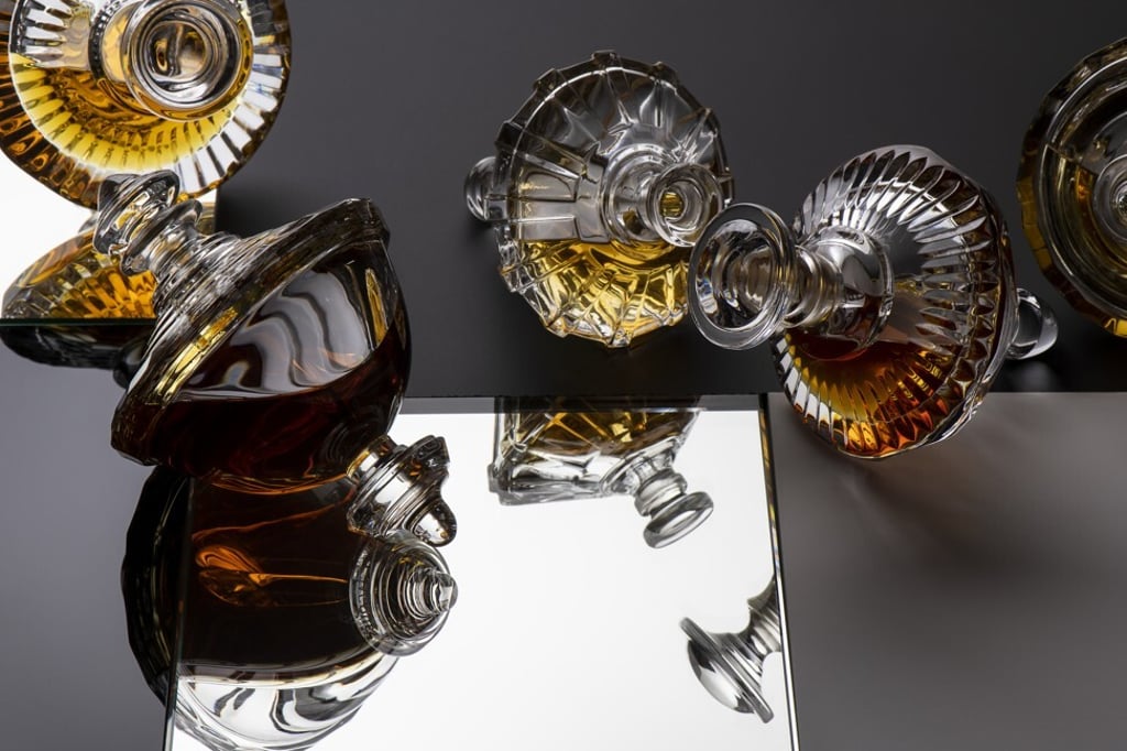 The Les Toupies fragrances come in complementary pairs, in crystal flacons that look like spinning tops. Photo: Henry Jacques The Les Toupies fragrances come in complementary pairs, in crystal flacons that look like spinning tops. Photo: Henry Jacques