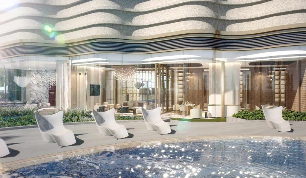 An artist’s impression of one of the two 50-metre outdoor pools at The Jewel clubhouse within the Grand Victoria development. An artist’s impression of one of the two 50-metre outdoor pools at The Jewel clubhouse within the Grand Victoria development.