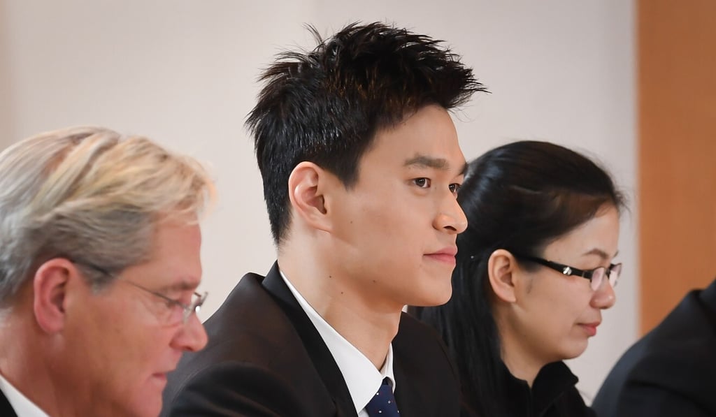 Sun appears at his public hearing before the Court of Arbitration for Sport in November 2019. Photo: AFP Sun appears at his public hearing before the Court of Arbitration for Sport in November 2019. Photo: AFP