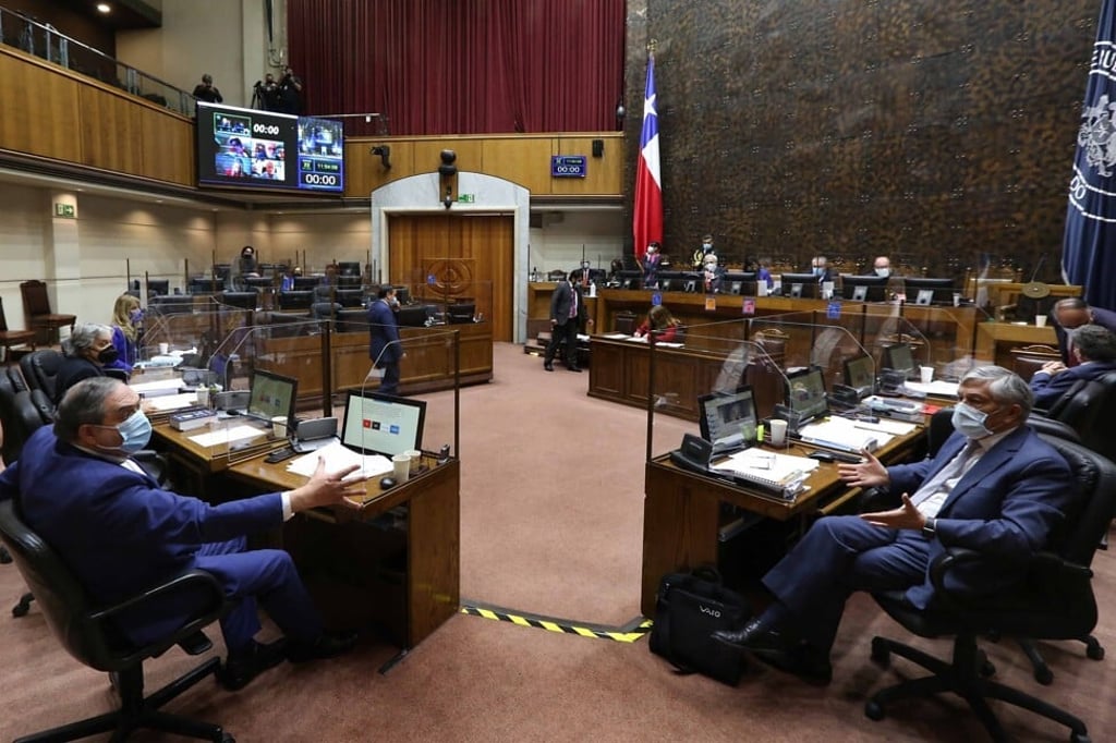 The Chilean senate during a session in which a bill to legislate on “neuro-rights” was being voted on. Photo: AFP The Chilean senate during a session in which a bill to legislate on “neuro-rights” was being voted on. Photo: AFP