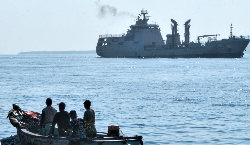 China has sent three ships to help in the search for the Indonesian submarine that sank last month. Photo: Xinhua China has sent three ships to help in the search for the Indonesian submarine that sank last month. Photo: Xinhua