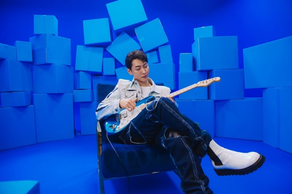 Shaun’s new songs Blue and Closed Ending were released on an album titled #0055b7 – the hex code used in digital art for the colour blue. Photo: Warner Music