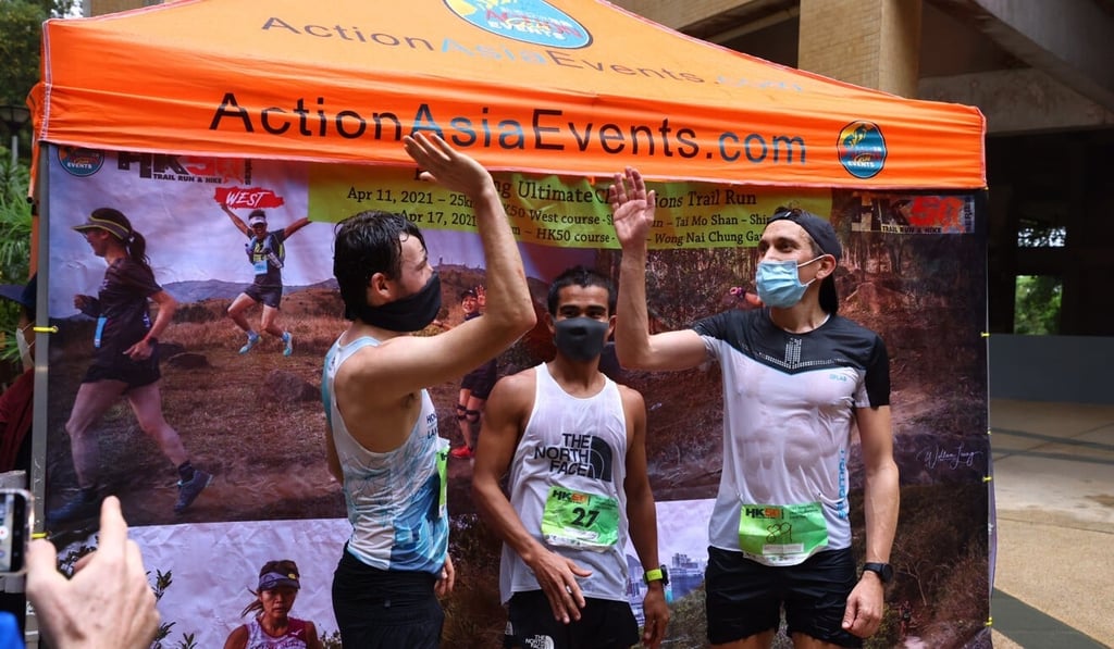 The finish line of one of Action Asia’s trial events – people arrived spaced out by hours. Photo: Nora Tam The finish line of one of Action Asia’s trial events – people arrived spaced out by hours. Photo: Nora Tam