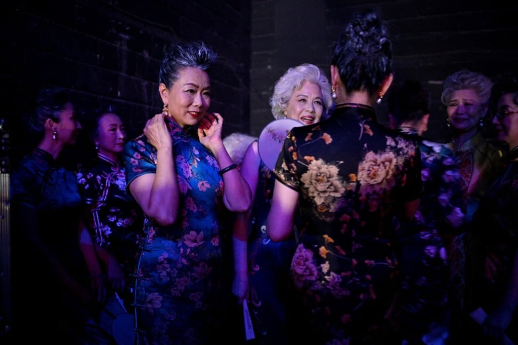 The Fashion Grandmas backstage after performing on a China Central Television show. Photo: Noel Celis/AFP