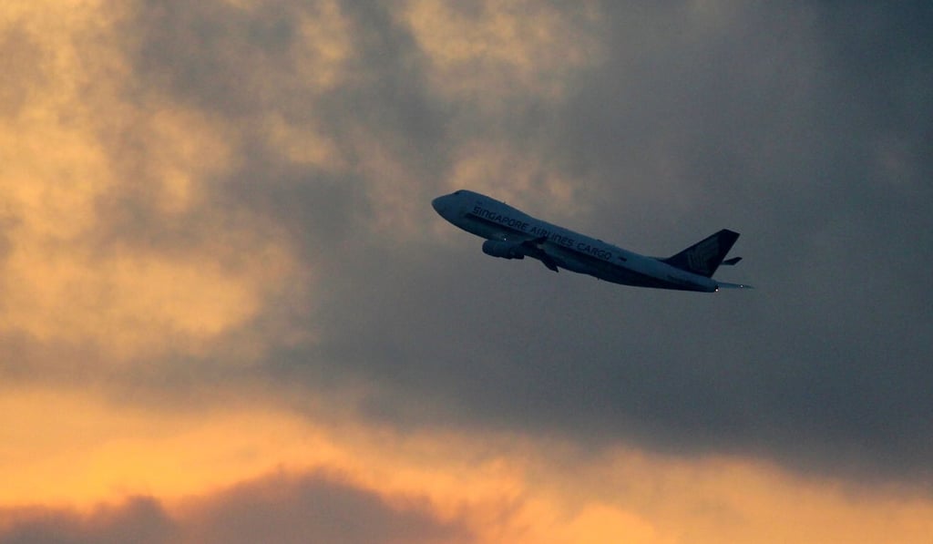 A Singapore Airlines plane flies out of Changi International Airport. The city state’s rise in locally transmitted infections is likely to further push back the start of its travel bubble with Hong Kong. Photo: AFP A Singapore Airlines plane flies out of Changi International Airport. The city state’s rise in locally transmitted infections is likely to further push back the start of its travel bubble with Hong Kong. Photo: AFP
