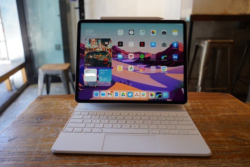 The iPad Pro with Apple’s Magic Keyboard. Photo: Ben Sin