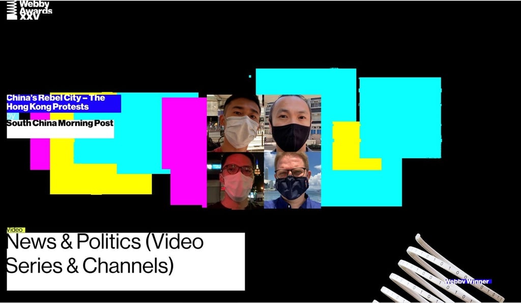 The Post earned a Webby Award for its four-part documentary on the Hong Kong protests of 2019 during a virtual celebration of winners on Wednesday morning. Photo: Webby Awards