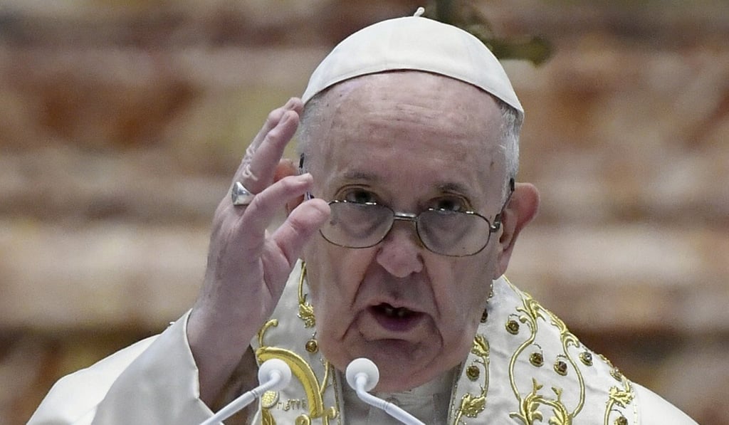Pope Francis is the first Jesuit to command the Catholic Church’s highest office. Hong Kong’s incoming Roman Catholic bishop, Stephen Chow, is also a Jesuit. Photo: EPA-EFE Pope Francis is the first Jesuit to command the Catholic Church’s highest office. Hong Kong’s incoming Roman Catholic bishop, Stephen Chow, is also a Jesuit. Photo: EPA-EFE