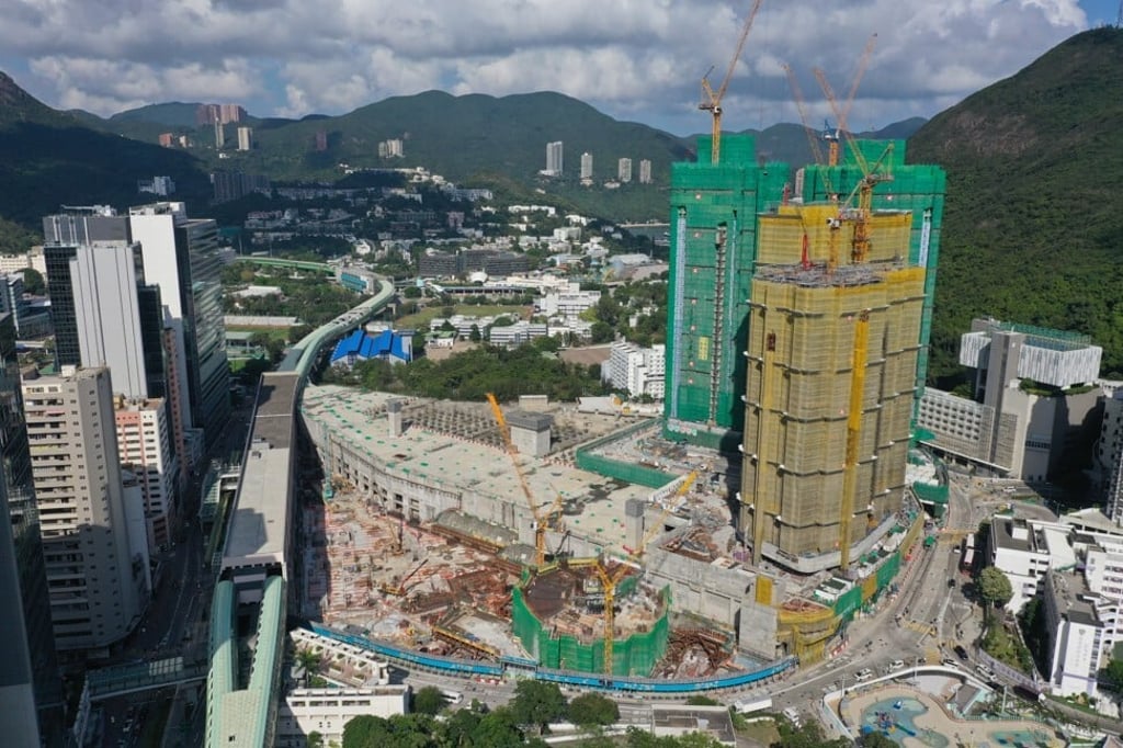Road King Infrastructure Limited’s South Land apartment complex under construction in Wong Chuk Hang in the south of Hong Kong Island on 22 May 2021. Photo: May Tse