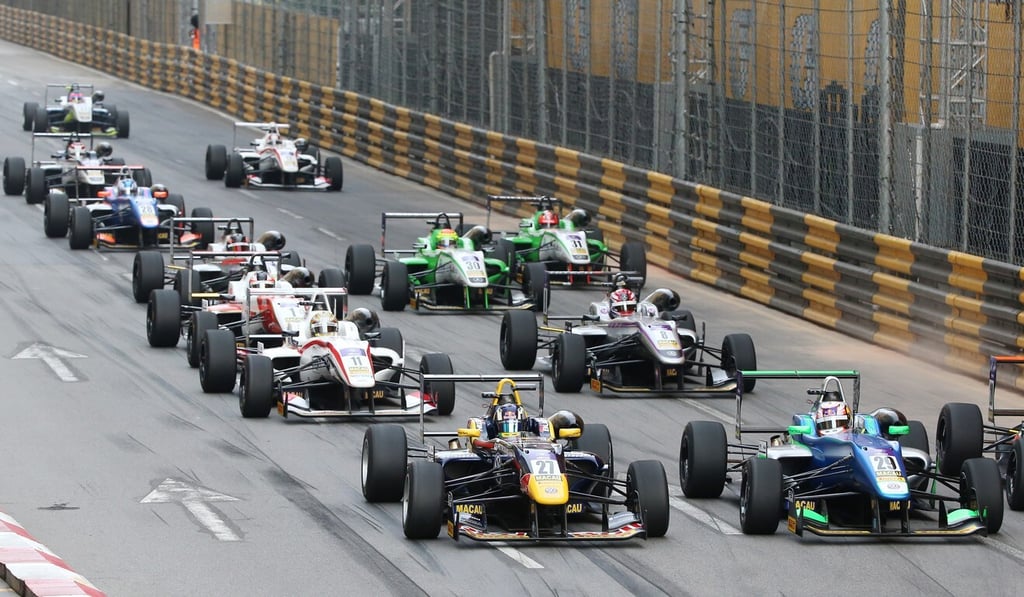 Formula Three cars gather for the start of the 63rd Macau Grand Prix in 2016. Photo: K.Y. Cheng Formula Three cars gather for the start of the 63rd Macau Grand Prix in 2016. Photo: K.Y. Cheng