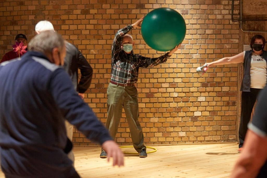 People doing salt therapy exercises at Wieliczka. Photo: AFP People doing salt therapy exercises at Wieliczka. Photo: AFP