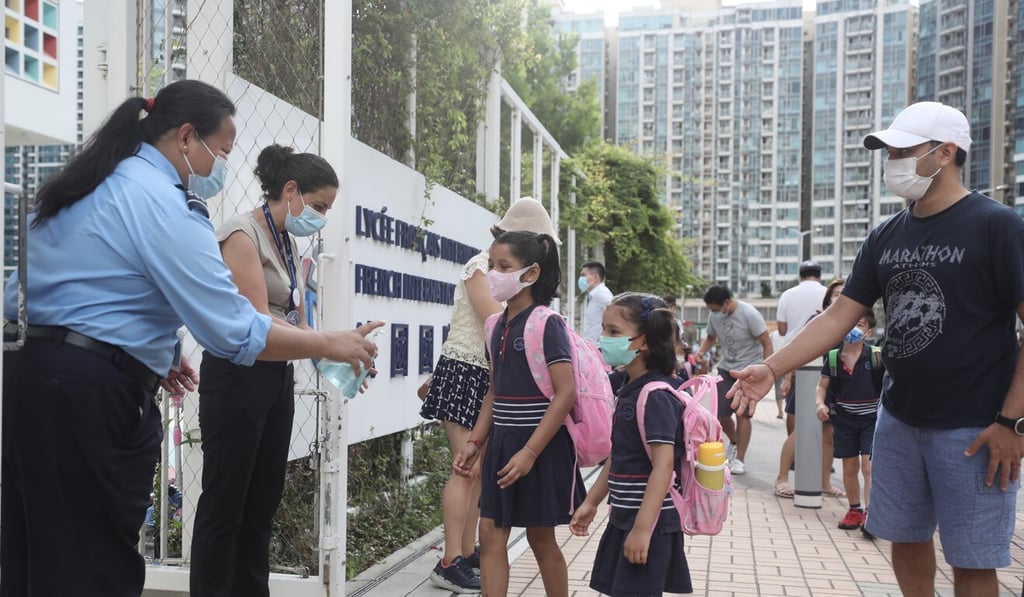 The French International School has resumed full-day classes. Photo: Xiaomei Chen
