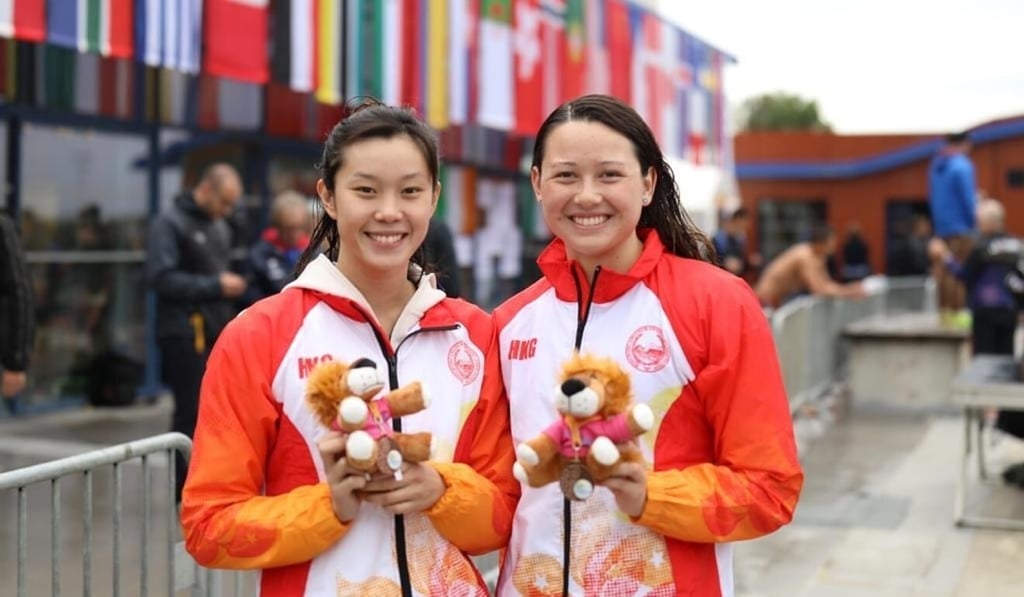 Siobhan Haughey (right) and Stephanie Au are the only two Hong Kong swimmers who have reached the Olympic A qualifying standard. Photo: HKASA