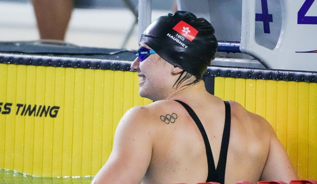 Siobhan Haughey in the Olympic Time Trial at the Sports Institute swimming pool. Photo: Hong Kong Amateur Swimming Association