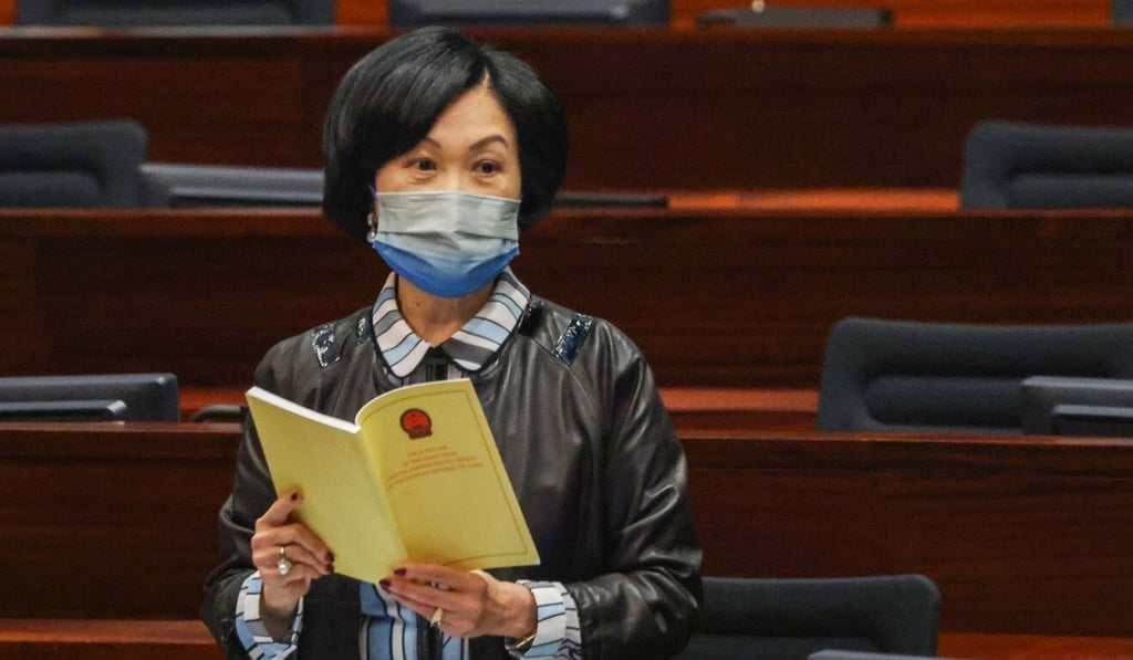 Regina Ip, chairwoman of the New People’s Party. Photo: May Tse