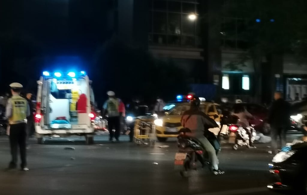 Seven victims were wounded in the attack. Photo: Weibo