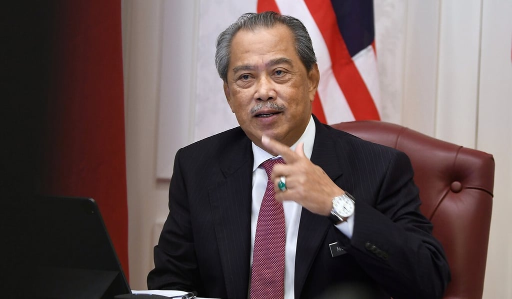 Malaysian Prime Minister Muhyiddin Yassin said in a televised address that catastrophe looms if the country’s health care system collapses. Photo: Bernama/DPA