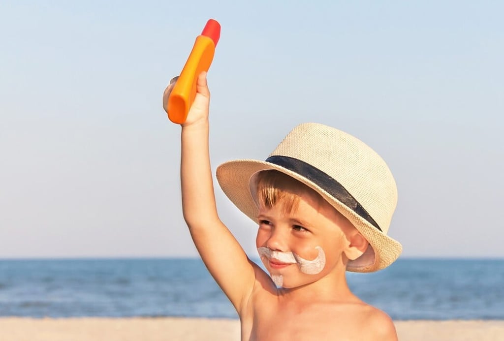 Health experts say children will be most at risk from the benzene found in sunscreens. Photo: Shutterstock