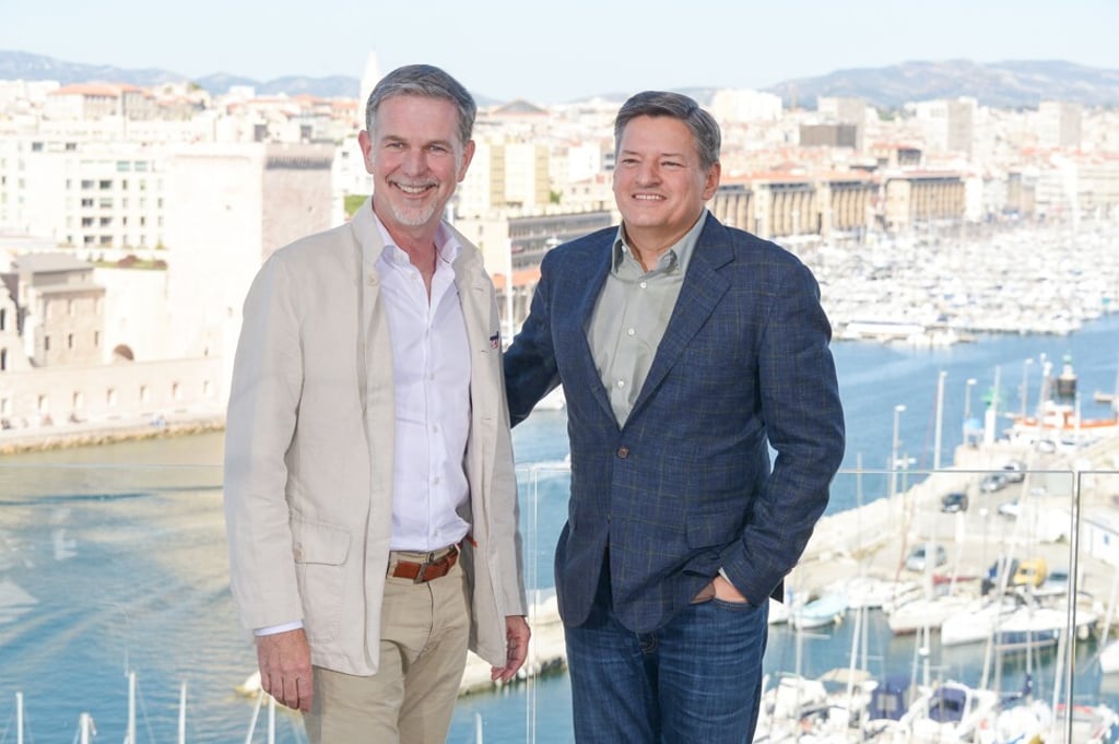 Netflix co-founder and CEO Reed Hastings (left) and Netflix chief content officer Ted Sarandos are moving the company into the video game business. Photo: Getty Images Netflix co-founder and CEO Reed Hastings (left) and Netflix chief content officer Ted Sarandos are moving the company into the video game business. Photo: Getty Images