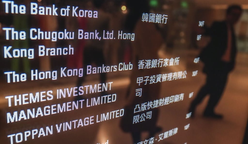 An image showing some members of the Hong Kong Bankers Club in 2018. Photo: Jonathan Wong An image showing some members of the Hong Kong Bankers Club in 2018. Photo: Jonathan Wong