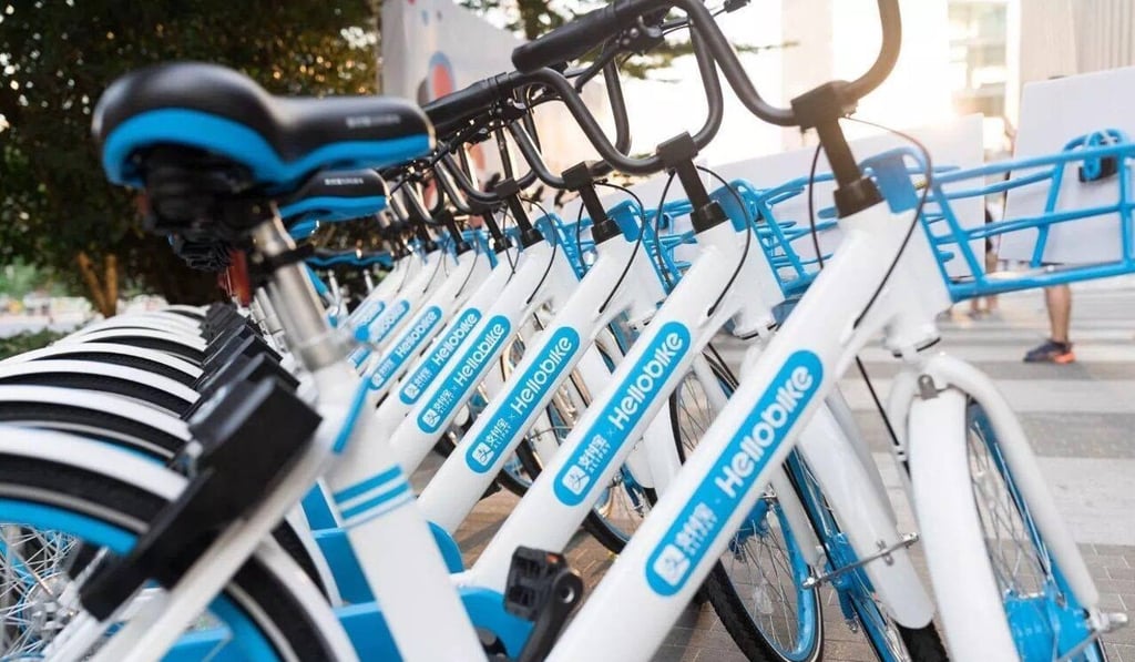 Chinese bike-sharing service Hellobike. Photo: Facebook