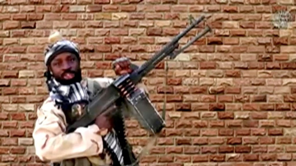 Boko Haram leader Abubakar Shekau in an unknown location in Nigeria in 2018. Photo: Boko Haram handout/ Sahara Reporters via Reuters