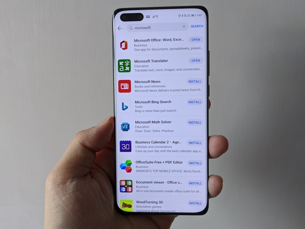 Microsoft Office is seen at the top of a smartphone user’s list of apps. Photo: Ben Sin Microsoft Office is seen at the top of a smartphone user’s list of apps. Photo: Ben Sin
