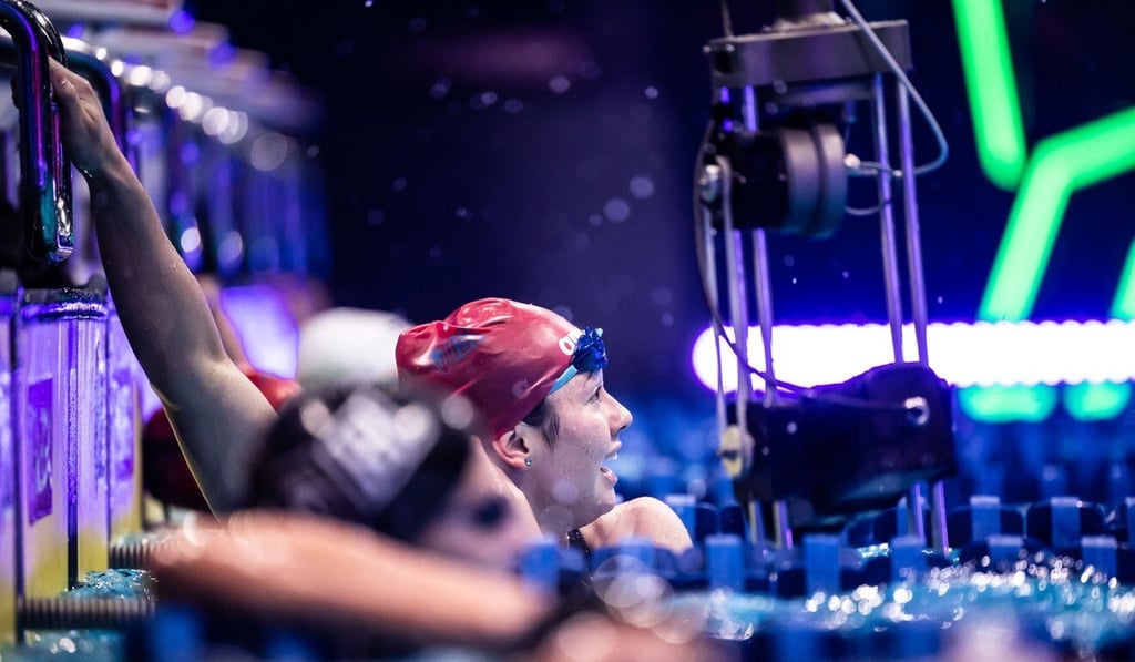 Siobhan Haughey in match nine of the 2020 International Swimming League in Budapest. Photo: ISL/Mike Lewis