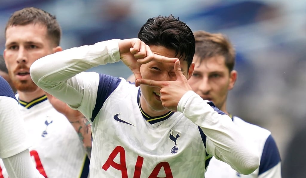 Tottenham Hotspur’s Son Heung-min celebrates another goal. Photo: DPA Tottenham Hotspur’s Son Heung-min celebrates another goal. Photo: DPA
