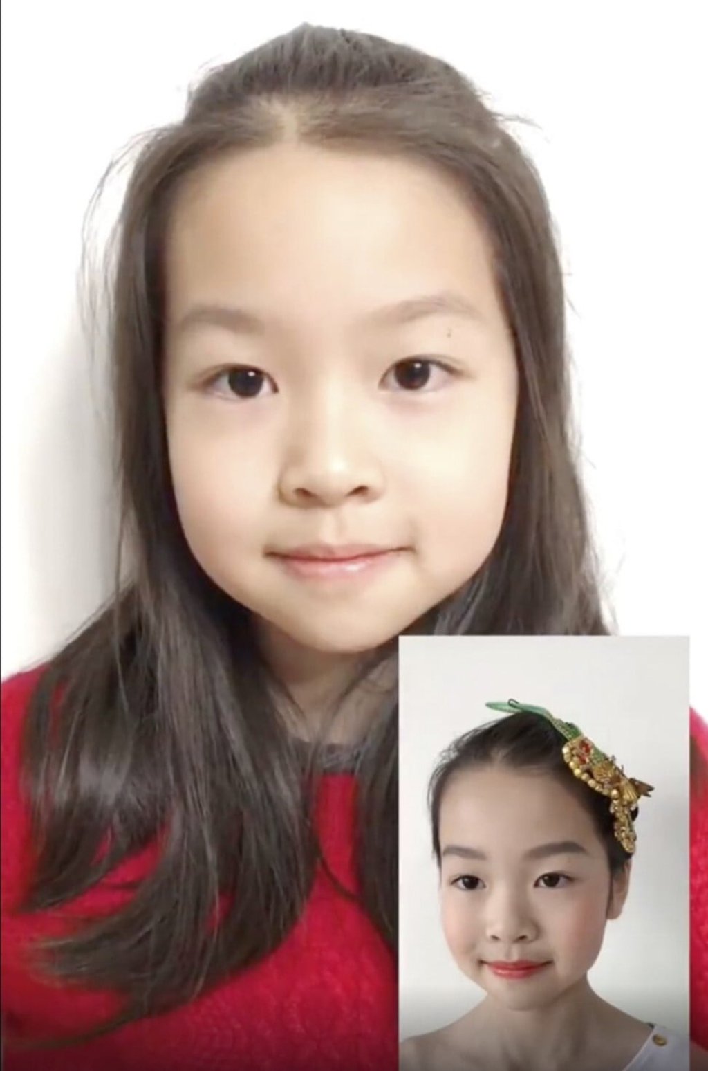 A child beauty vlogger in China.