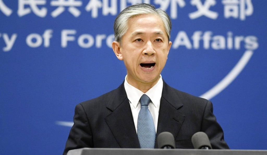 Foreign ministry spokesman Wang Wenbin says an exchange programme involving 30,000 teenagers is being planned. Photo: Kyodo