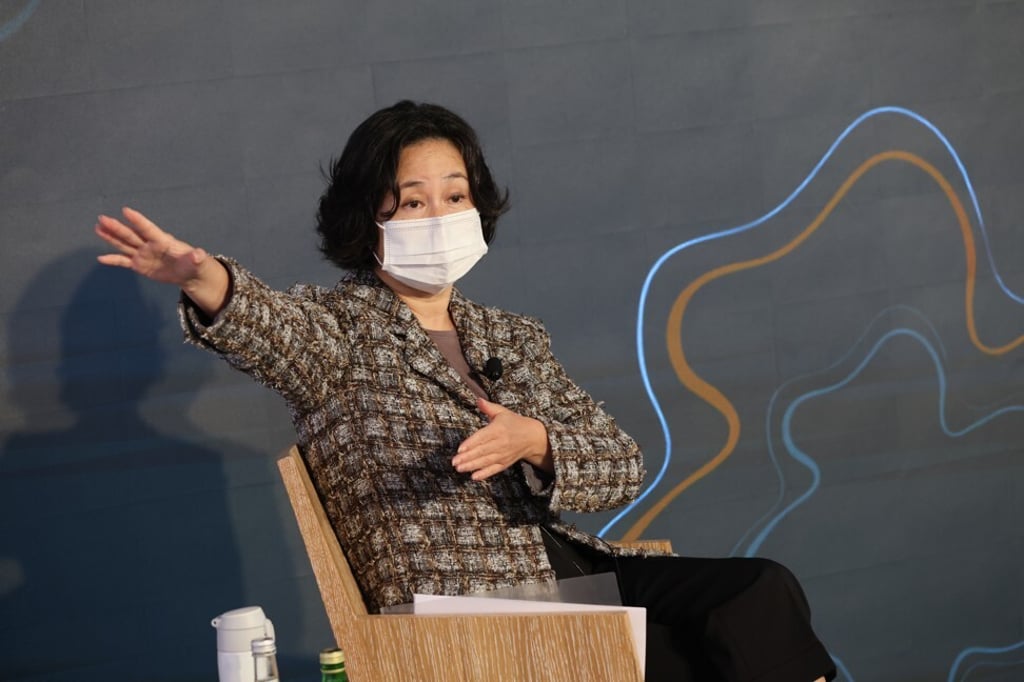 Pansy Ho Chiu-king, Shun Tak’s executive chairman and chief executive, in Sheung Wan, Hong Kong, on June 9, 2021. Photo: May Tse Pansy Ho Chiu-king, Shun Tak’s executive chairman and chief executive, in Sheung Wan, Hong Kong, on June 9, 2021. Photo: May Tse