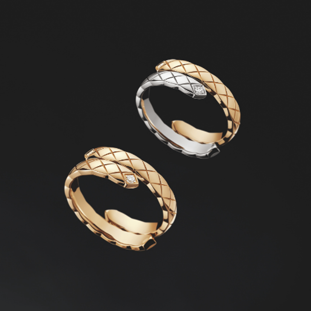 The smaller Toi et Moi ring style features two diamonds and is available in either a combination of white and beige gold, or entirely in beige gold. Photo: Chanel The smaller Toi et Moi ring style features two diamonds and is available in either a combination of white and beige gold, or entirely in beige gold. Photo: Chanel