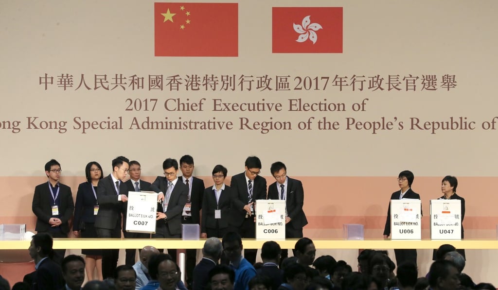 The Election Committee selects the city’s chief executive, and now enjoys the power to elect and nominate lawmakers. Photo: Sam Tsang The Election Committee selects the city’s chief executive, and now enjoys the power to elect and nominate lawmakers. Photo: Sam Tsang