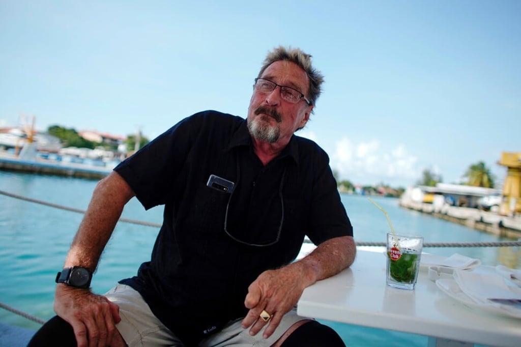John McAfee, founder of McAfee Antivirus, in Havana, Cuba in 2019. Photo: Reuters John McAfee, founder of McAfee Antivirus, in Havana, Cuba in 2019. Photo: Reuters