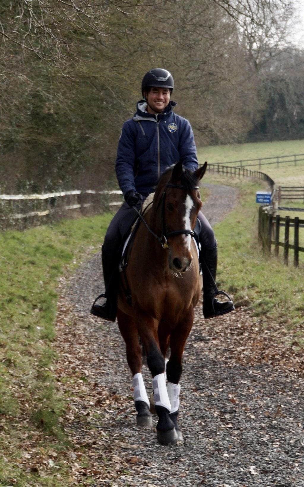 Thomas Heffernan Ho with Tayberry, who will be his partner in the Tokyo Olympics eventing competition. Photo: HKEF Thomas Heffernan Ho with Tayberry, who will be his partner in the Tokyo Olympics eventing competition. Photo: HKEF