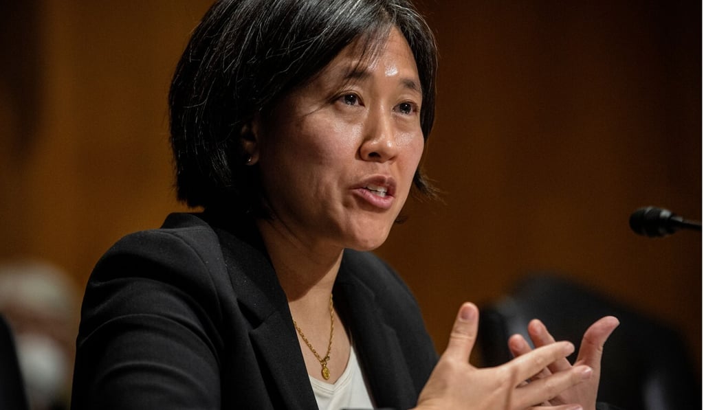 US trade representative Katherine Tai had agreed with her Taiwanese counterpart to restart the negotiations. Photo: TNS US trade representative Katherine Tai had agreed with her Taiwanese counterpart to restart the negotiations. Photo: TNS