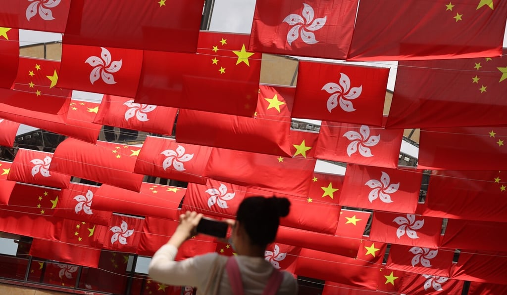 The existence of the outreach campaign was revealed as the city marked the 24th anniversary of its return to China and the centenary of the Communist Party. Photo: May Tse The existence of the outreach campaign was revealed as the city marked the 24th anniversary of its return to China and the centenary of the Communist Party. Photo: May Tse