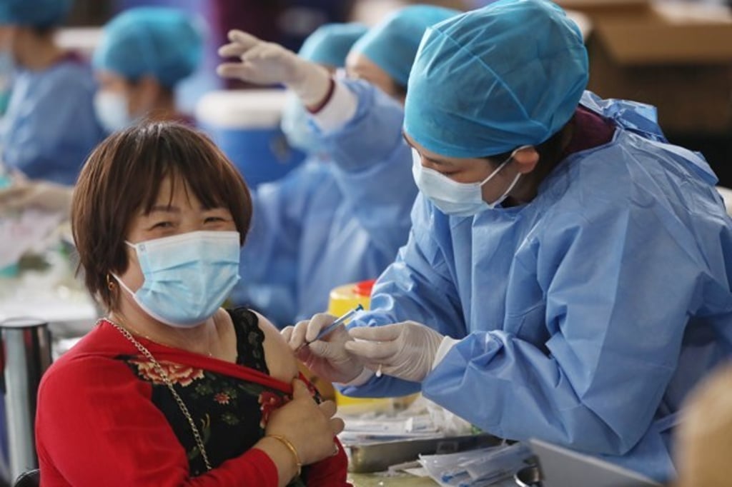 About 1.29 billion vaccine doses have been administered in China, according to the National Health Commission. Photo: Xinhua