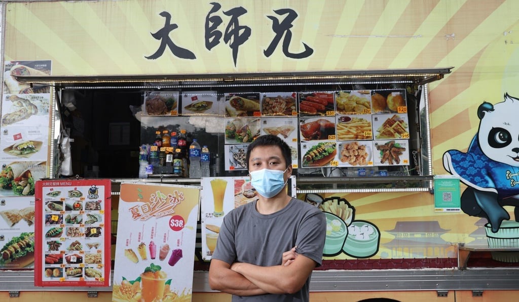 Food truck owner Cheung talked about the difficulty of maintaining his business at Hong Kong Disneyland. Photo: K. Y. Cheng Food truck owner Cheung talked about the difficulty of maintaining his business at Hong Kong Disneyland. Photo: K. Y. Cheng