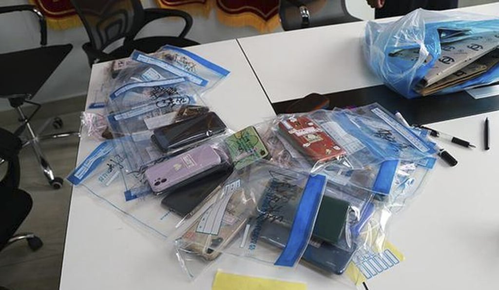 Police confiscated cellphones as potential evidence in the case. Photo: Handout