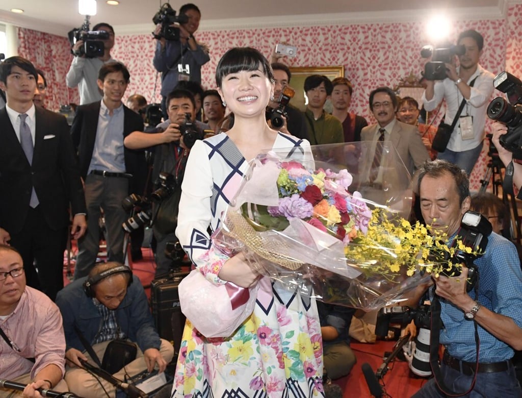 Ai Fukuhara meets the press in Tokyo in 2018, for the first time since announcing her retirement on her blog two days earlier. Photo: Kyodo Ai Fukuhara meets the press in Tokyo in 2018, for the first time since announcing her retirement on her blog two days earlier. Photo: Kyodo