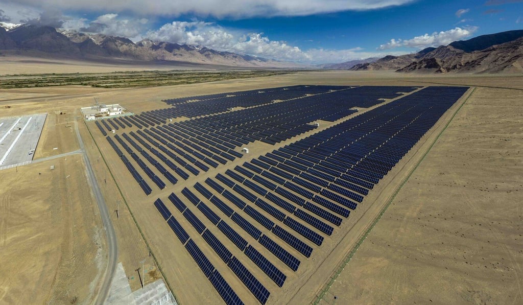 Last month, the US added to its Entity List Chinese companies that produce polysilicon, a key ingredient in solar panels. Reports have linked Xinjiang’s polysilicon to forced labour in the region. Photo: Xinhua Last month, the US added to its Entity List Chinese companies that produce polysilicon, a key ingredient in solar panels. Reports have linked Xinjiang’s polysilicon to forced labour in the region. Photo: Xinhua
