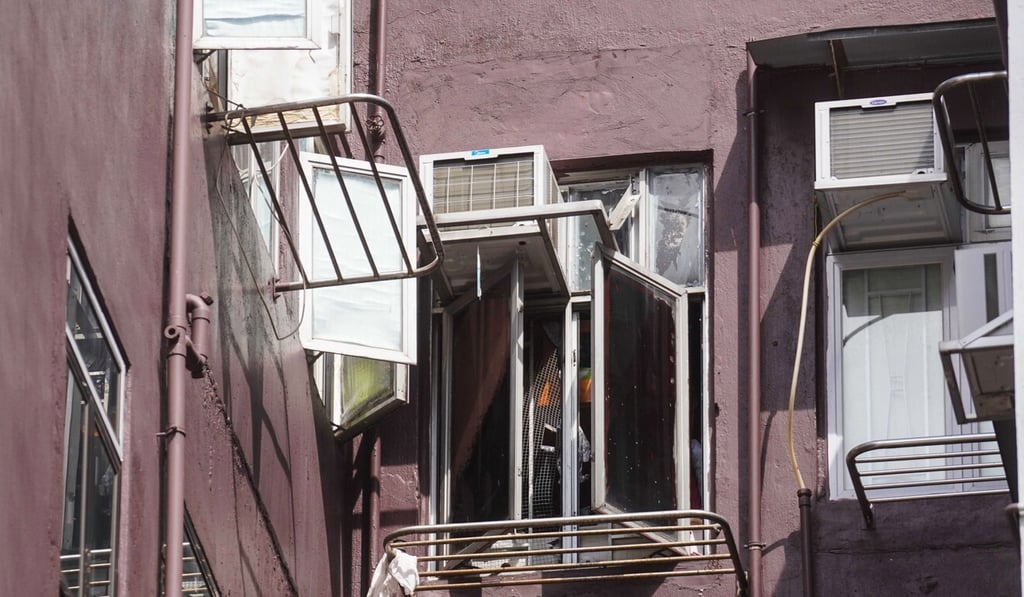 A mother and her two young daughters died in a subdivided flat on Heung Sze Wu Street in Tai Po. Photo: Winson Wong