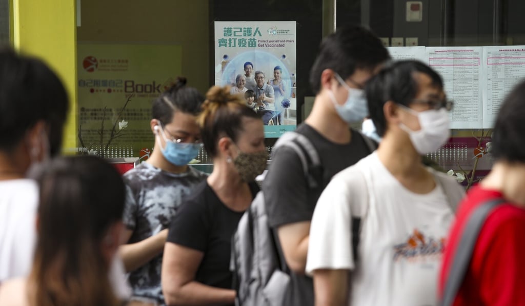 People queue up for coronavirus jabs at a community vaccination centre. One of the new studies will look at the efficacy of administering extra doses. Photo: Xiaomei Chen People queue up for coronavirus jabs at a community vaccination centre. One of the new studies will look at the efficacy of administering extra doses. Photo: Xiaomei Chen