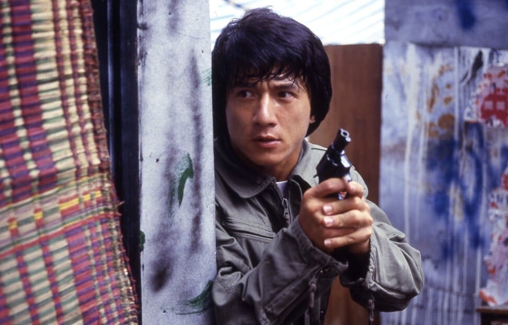 Jackie Chan in Police Story in 1985. Photo: Handout Jackie Chan in Police Story in 1985. Photo: Handout